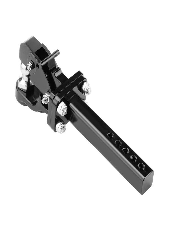 DJX 1:6 Scale Accessories Metal Tow Hook Trailer Hitch for 1/6 RC Rock Crawler 4WD SCX6 Jeep JLU Wrangler (Black) - Image 2